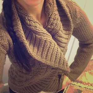 Wrap cozy sweater
